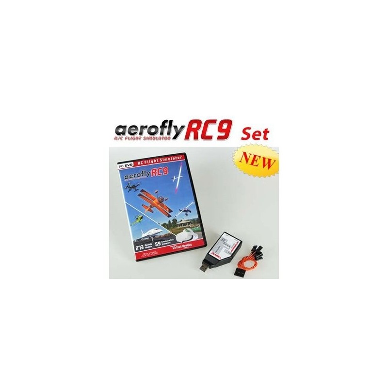 Aerofly RC9 Simulator + universelles Interface für alle Funkgeräte