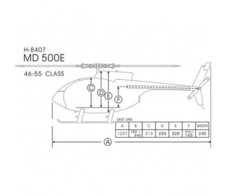 MD 500E Blau Klasse 600 Funkey