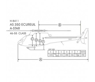 AS 350 ECUREUIL Vert Métallisé Classe 600 Funkey