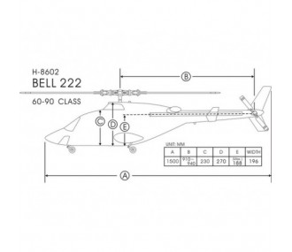 BELL 222 Red Class 700 Funkey