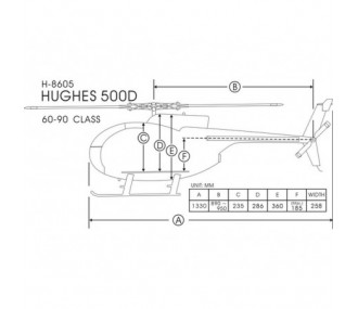 HUGHES 500 KIT Classe 700 Funkey