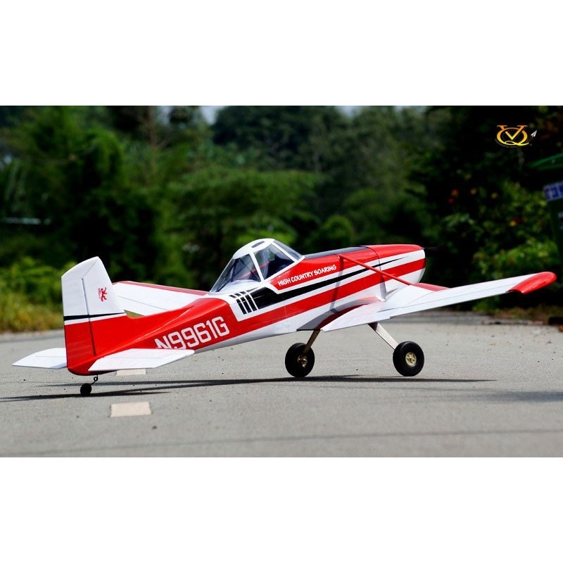 Cessna 188 Awagon 60-90 size EP-GP Red - White version ( Wingspan 2 meters)