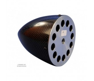 CARBON CONE Ø90mm WITH ALUMINATED FLANGE
