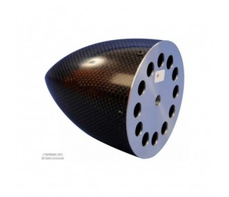 CARBON CONE Ø100mm WITH ALUMINATED FLANGE