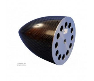 CARBON CONE Ø105mm WITH ALUMINATED FLANGE