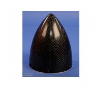 CONE CARBONE Ø127mm AVEC FLASQUE ALU