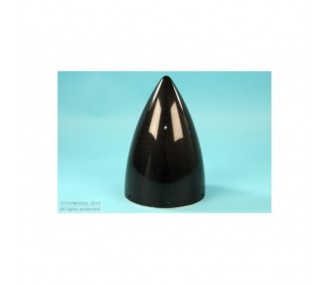 CARBON CONE Ø140mm LONG WITH ALUMINATED FLANGE