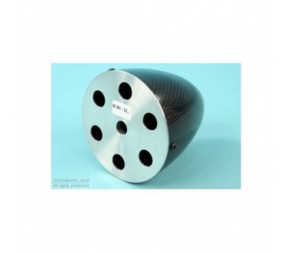 TRIPAL CARBON CONE Ø80mm WITH ALUMINATED FLANGE