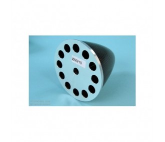 CARBON CONE Ø90mm CENTRAL SCREW WITH ALUMINATED FLANGE