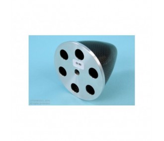 CARBON CONE Ø80mm CENTRAL SCREW WITH ALLOY FLANGE