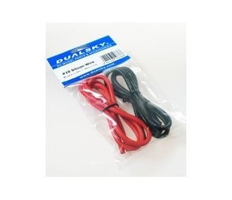 cable flexible 2,0mm²-2x1m silicona rojo+negro (14AWG)