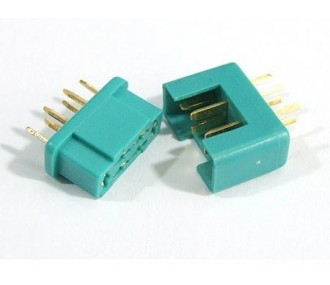 MPX Presa M/F verde a 6 pin (1 coppia) Muldental
