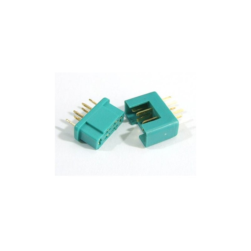 MPX 6 pin green M/F plug (1 pair) Muldental