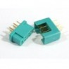 MPX Conector macho/hembra verde de 6 polos (1 par) Muldental