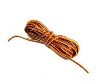 Servo cable 3 strands type Graupner 0,25mm² - 5m Muldental