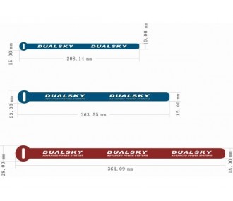 Cinghia per batteria Dualsky 20,8 cm BS-S (qtà 5)