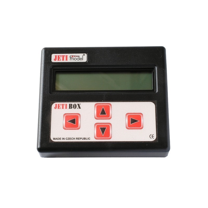 Jeti BOX

This appears to be a brand name or product name and does not require translation. It remains "Jeti BOX" in English. If you have additional context or a sentence, please provide it for a more accurate translation.