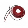 cable flexible 1,3mm²-2x1m silicona rojo+negro (16AWG)