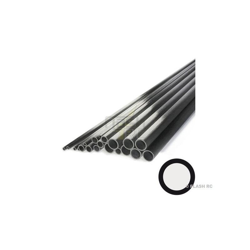 Pultruded carbon tube Ø12x10x1000mm R&G