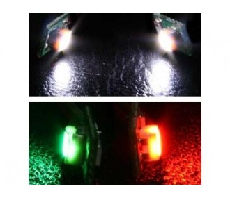 DelLight RV - due LED verdi e rossi ultra-luminosi