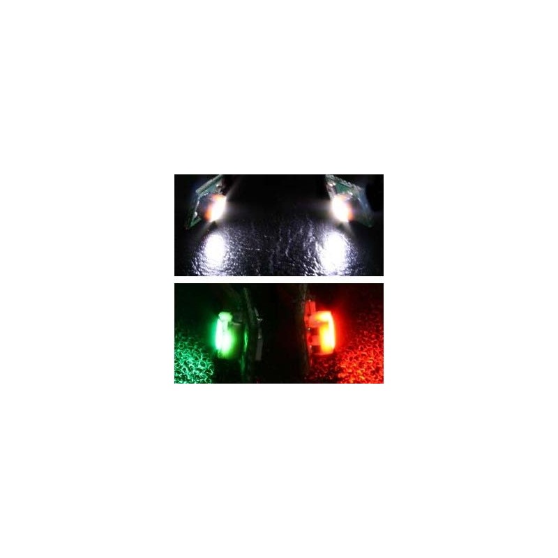 DelLight RV - due LED verdi e rossi ultra-luminosi