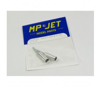 Clevis tip for carbon tube Ø5mm/M2 2pcs Mp Jet