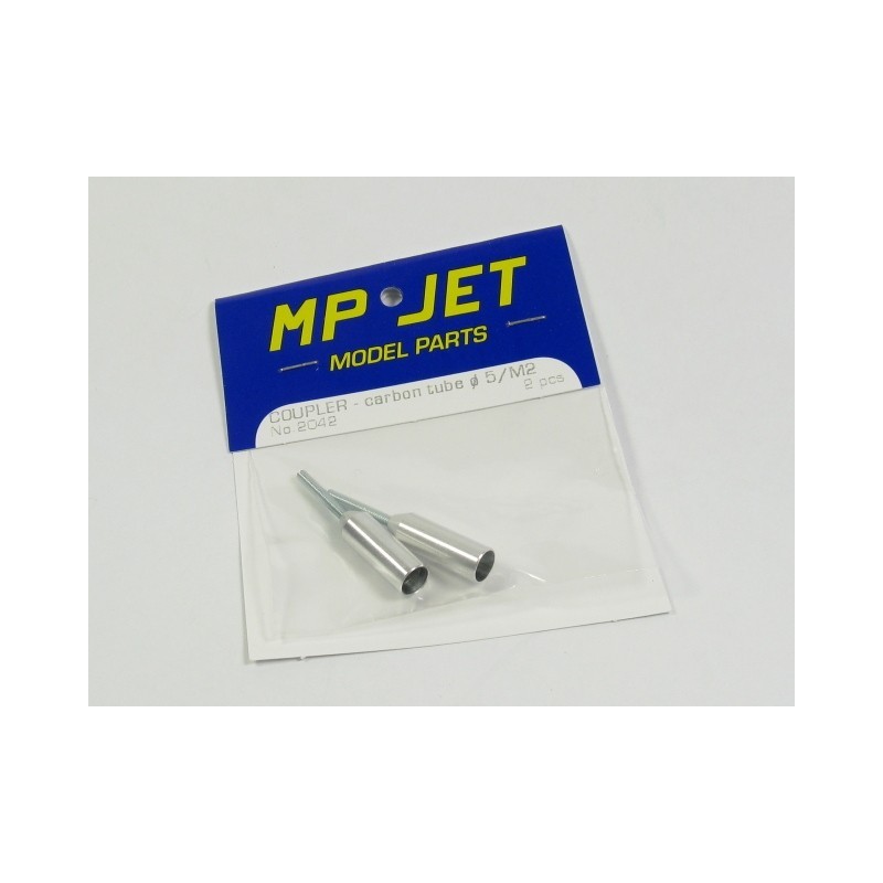 Clevis tip for carbon tube Ø5mm/M2 2pcs Mp Jet