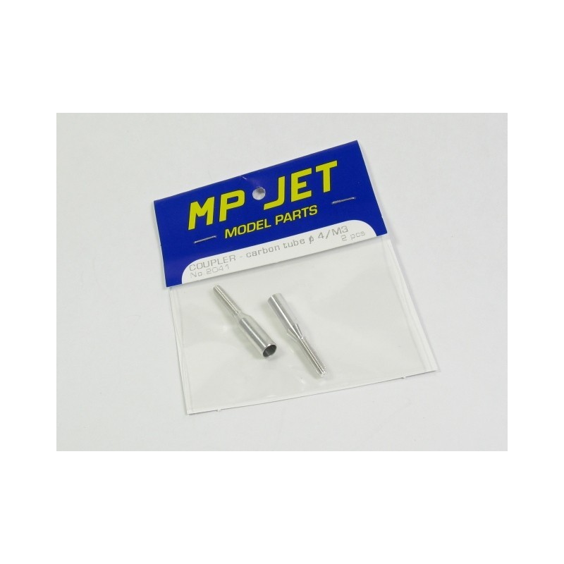 Clevis tip for carbon tube Ø4mm/M3 2pcs Mp Jet