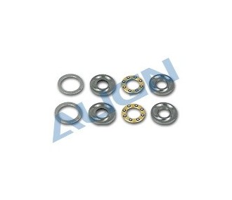 H50004 - Thrust bearing + Spacer D5/12X4 (2pcs) - TREX 500 Align