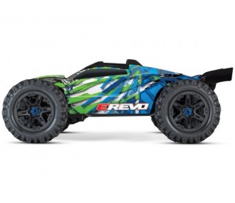 Traxxas E-REVO2 Vert/Bleu VXL 4WD TSM TQi 2.4Ghz ARTR (sans accus ni chargeur) 86086-4