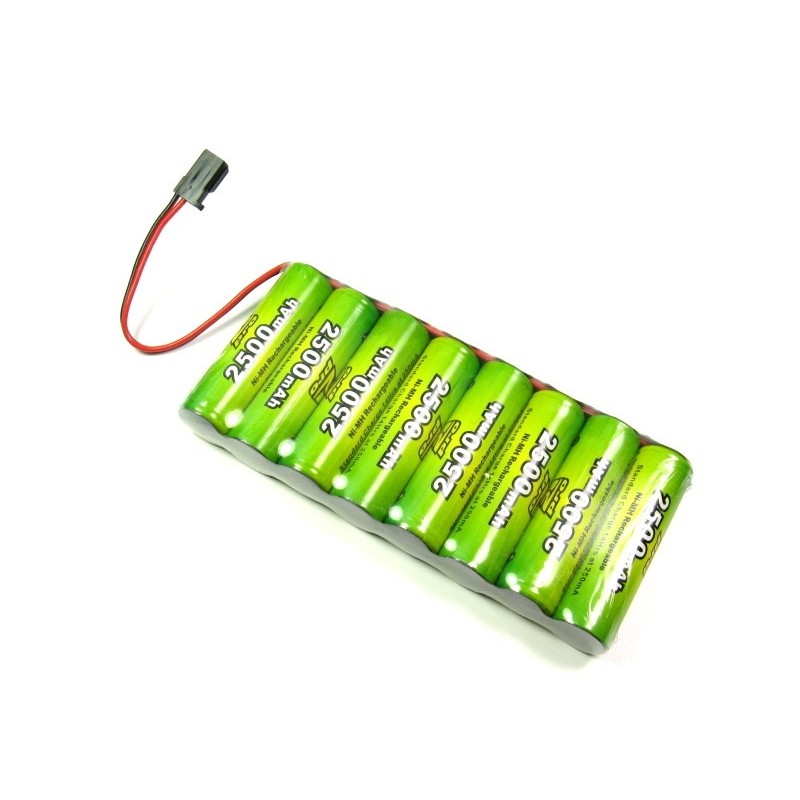 Batteries d'émission - Batterie Tx A2Pro 9.6V 2500 mAh NiMh format plat -  FLASH RC