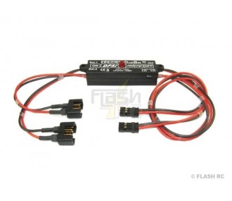 DPSI Micro DualBat 5.9/7.2V Emcotec Dual power supply (MPX/JR sockets)