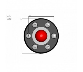 Interrupteur magnétique lumineux Emcotec pour SPS (LED verte)