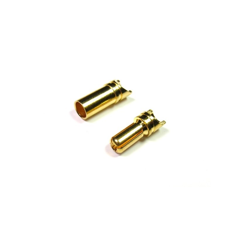 Gold 3.5mm DB3 M/F plug (1 pair) - Dualsky