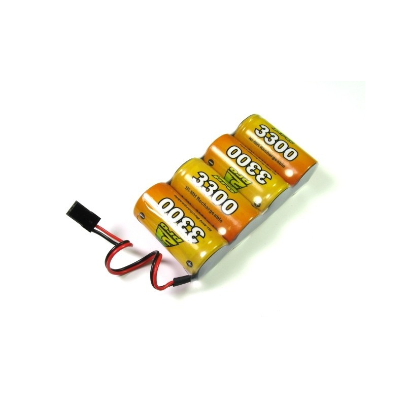 Batteries de réception - Batterie 4,8V 350mAh NiMh 1/3AA FLASH RC - FLASH RC