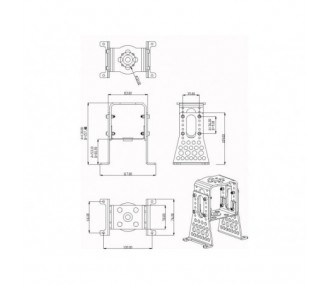 Bâti moteur métal pour moteur Hacker A60