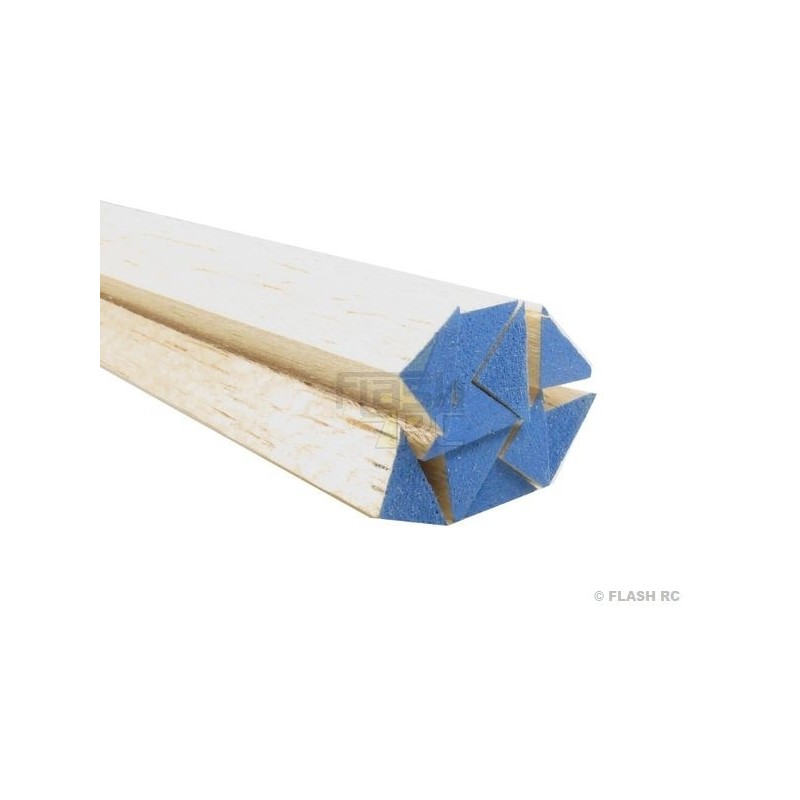 Bastoncino triangolare di balsa 8x8 LOISIRS ARIA