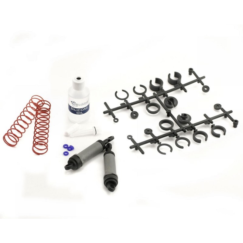 Traxxas Rear Shock Absorbers Grey Very Long Complete (2) 3762A