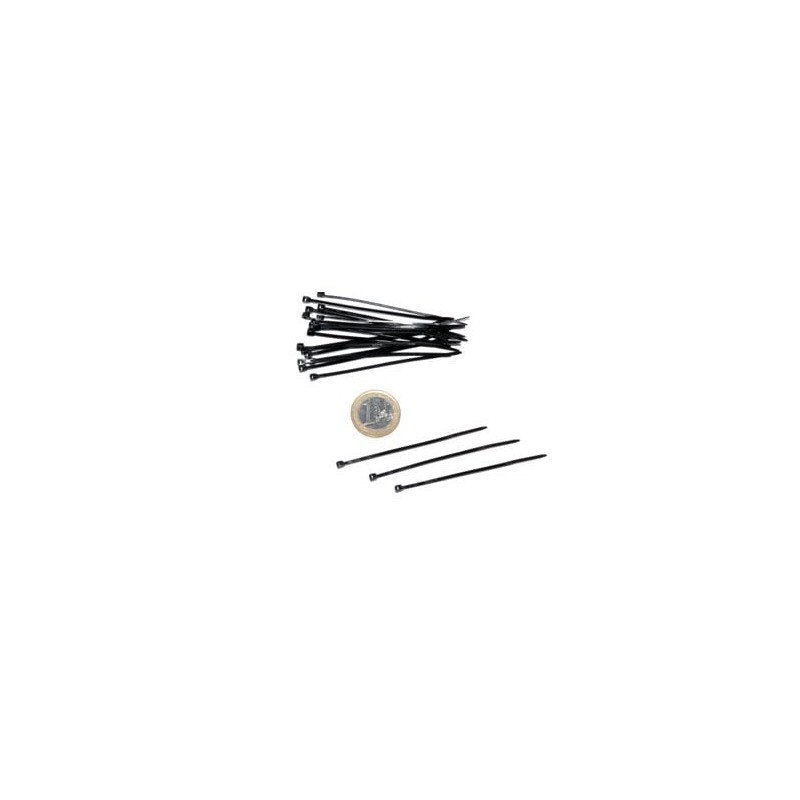 Brida para cables Rilsan, negra 1,8 mm x 71 mm, 100 unidades