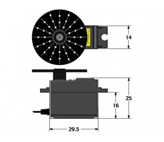 Micro Servo TR RENTRANTE MR 2645