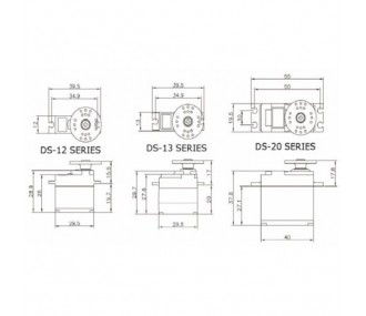 Hyperion Atlas DS13-TMB 13mm mini digital servo (19g, 8.4kg.cm, 0.16s/60°)