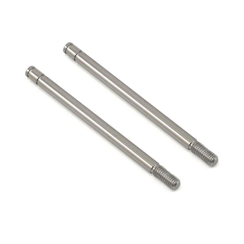 Traxxas long shock absorber rod chrome finish steel (2) 1664