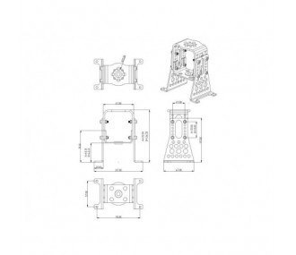 Bati moteur métal pour moteur Hacker A40/A50