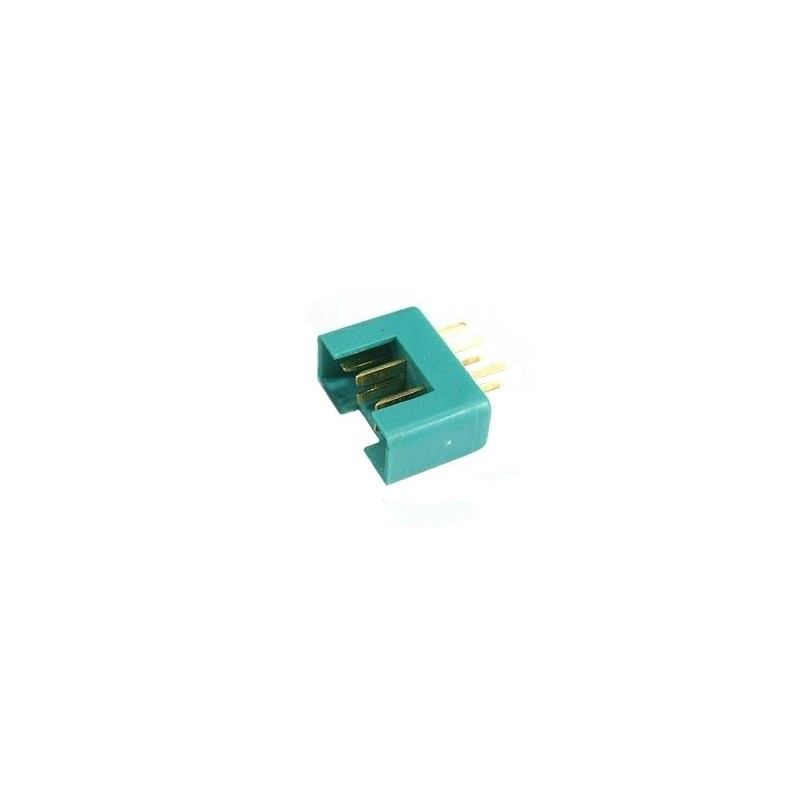 MPX 6 pin green male plug (1pc) Muldental