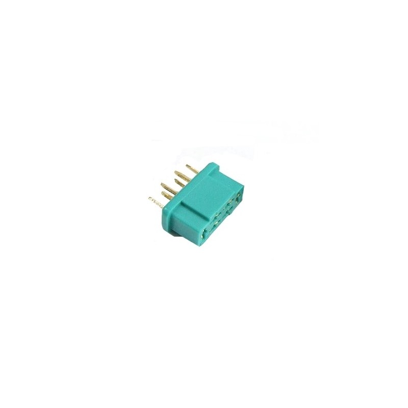 MPX Conector hembra verde de 6 patillas (1 ud.) Muldental