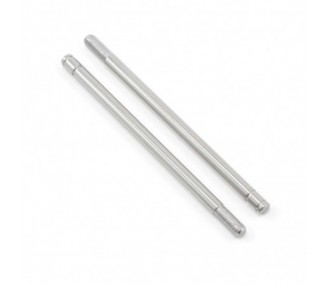 Traxxas extra long shock absorber rod chrome finish steel (2) 2656