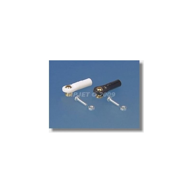 2433 - Horquilla M2.5 placa base corta taladrada 2mm + tornillos (6pcs) - Mp Jet