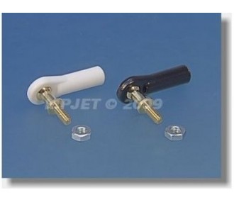 2439 - Clevis M2.5 with long threaded base + nuts (6pcs) - Mp Jet