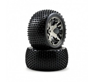 Traxxas glued rear wheels alias 2.8 (2) 3770A