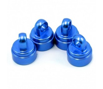 Tappi ammortizzatori Traxxas in alluminio anodizzato blu (4) 3767A